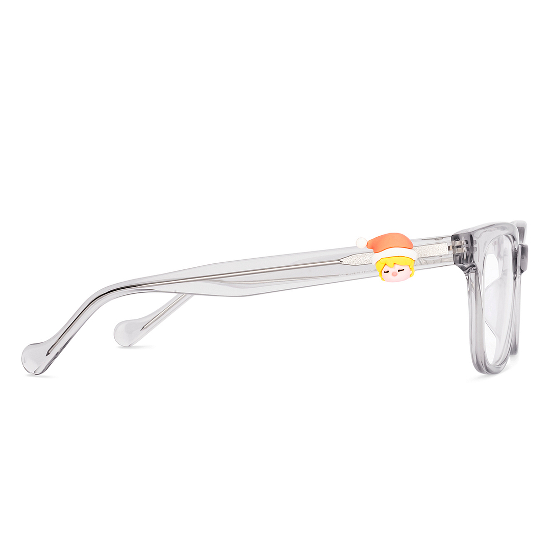 Lenskart Grey Transparent Full Rim Rectangle right side