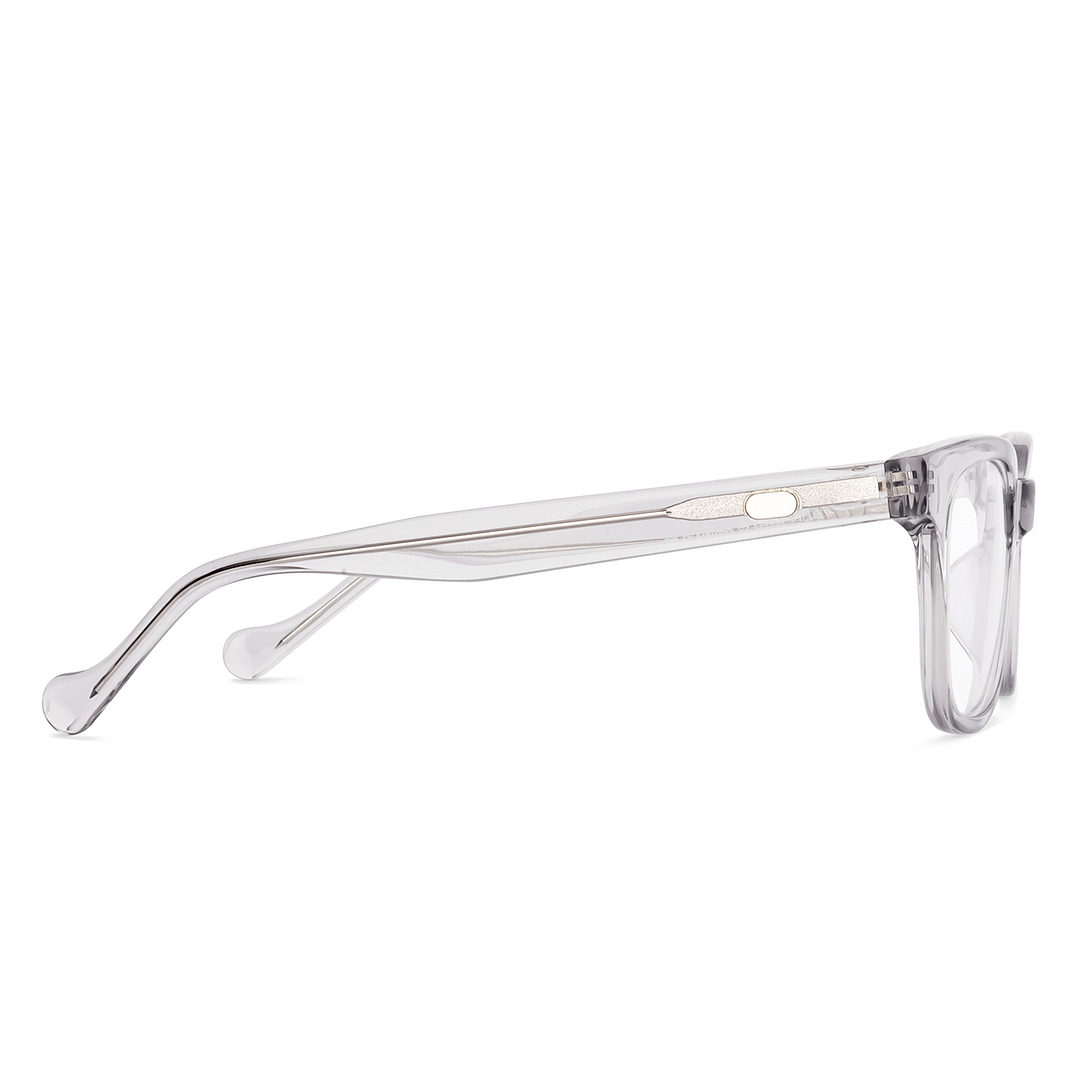 Lenskart Grey Transparent Full Rim Rectangle right side
