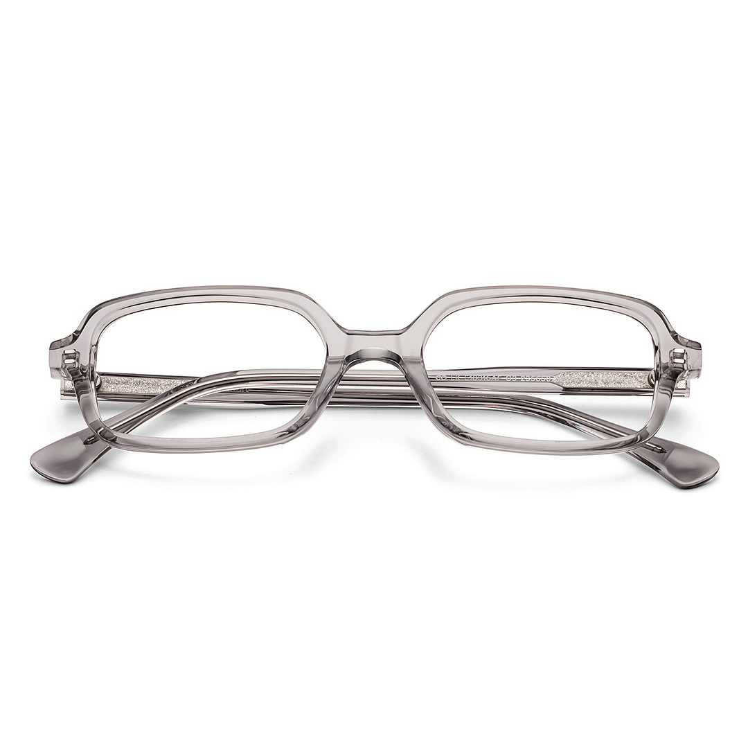 Lenskart Gray Transparent Full Rim Rectangle left side