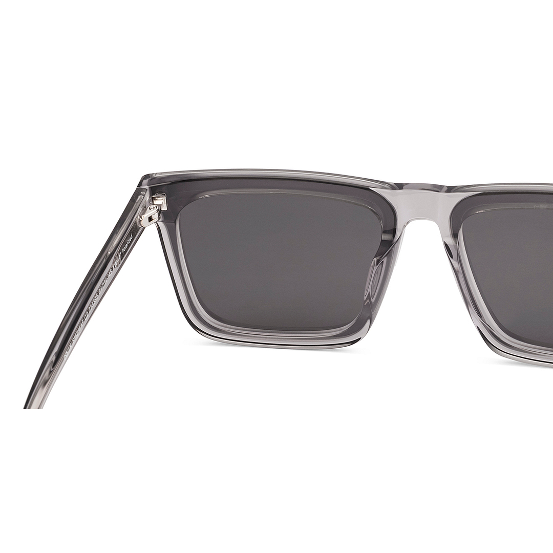 Lenskart Gray Transparent Full Rim Square right side