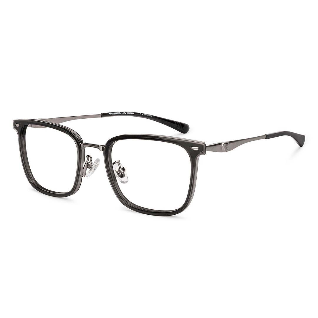 Lenskart STUDIO Gray Transparent Full Rim Square left side