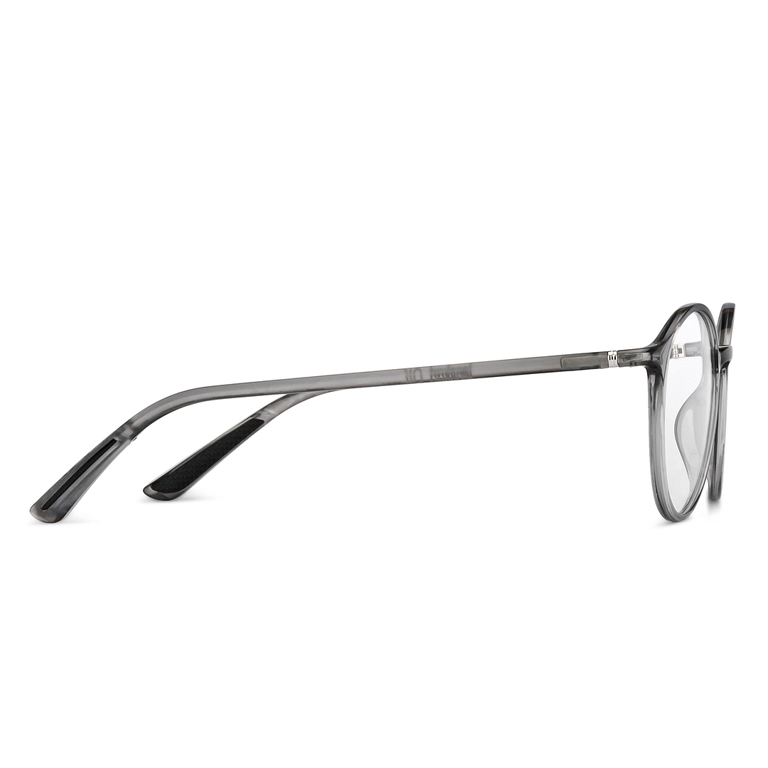 Lenskart Air Online Gray Transparent Full Rim Round left side
