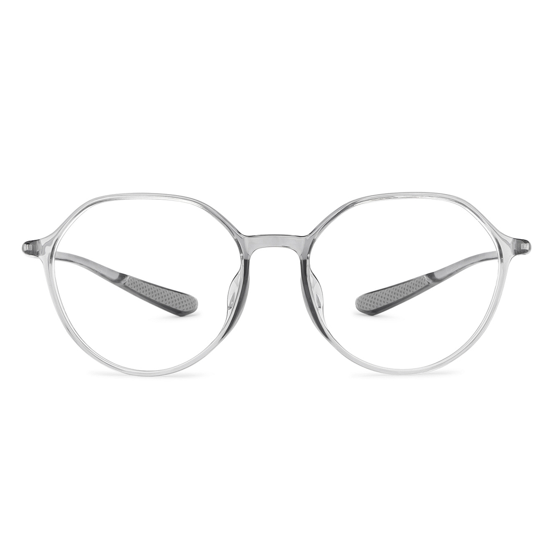 Lenskart Air Online Gray Transparent Full Rim Round right side