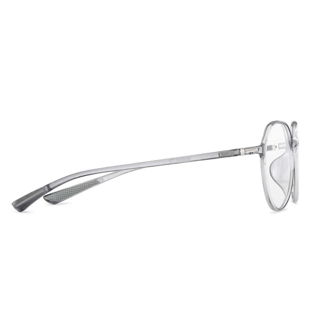 Lenskart Air Online Gray Transparent Full Rim Round left side