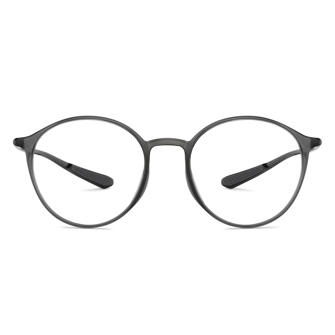 Lenskart Air Online Gray Transparent Full Rim Round right side