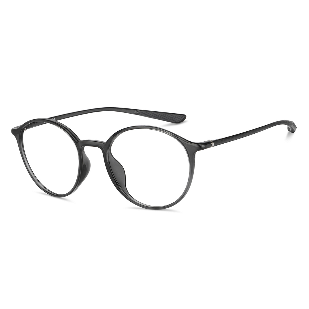 Lenskart Air Online Gray Transparent Full Rim Round left side