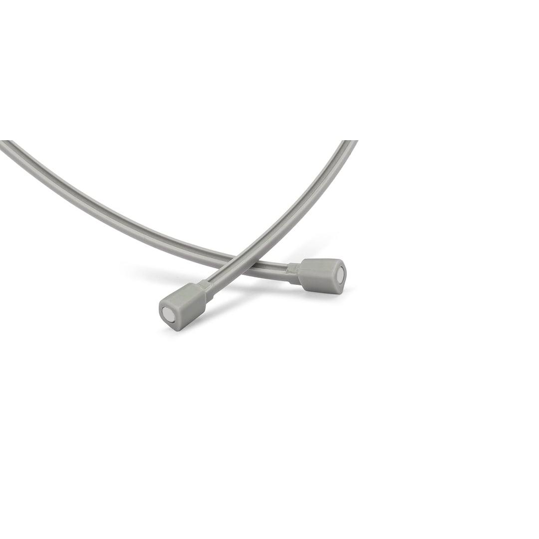 Lenskart Air Gray Transparent Full Rim Round left side