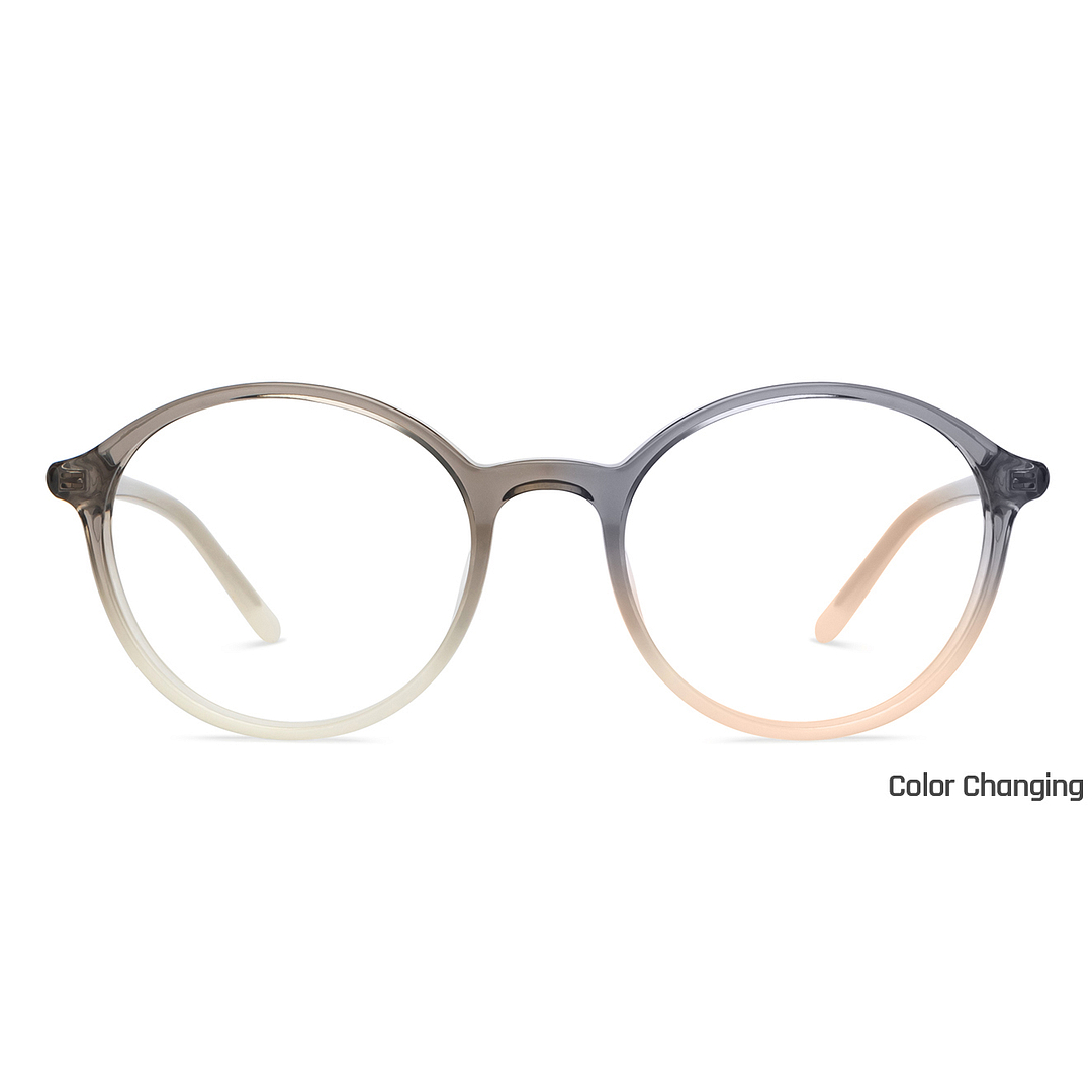 Lenskart Gray Transparent Full Rim Round right side