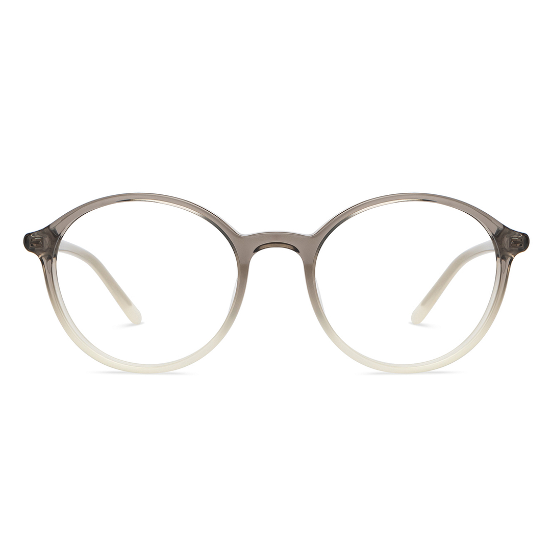 Lenskart Gray Transparent Full Rim Round left side