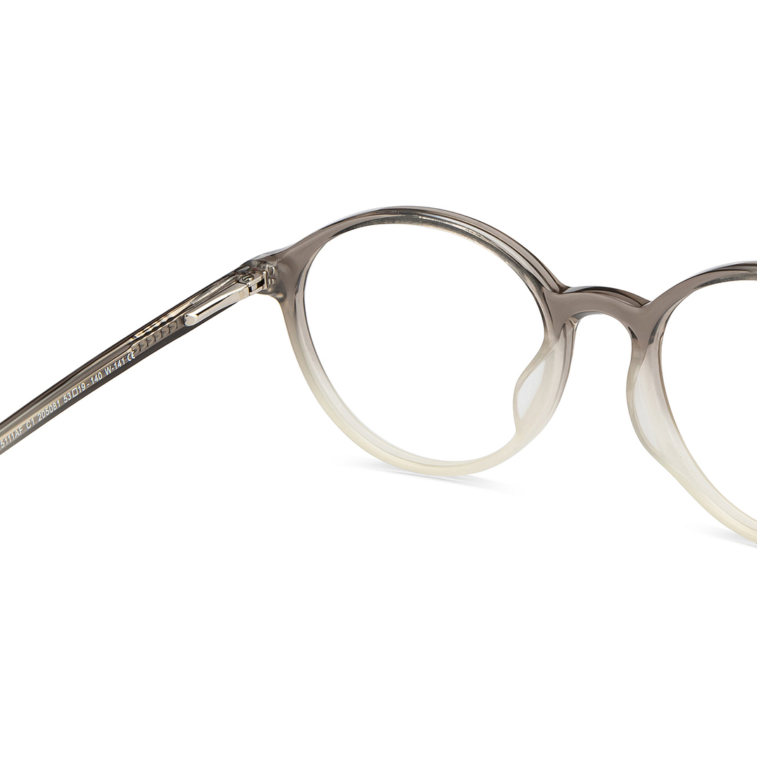 Lenskart Gray Transparent Full Rim Round right side