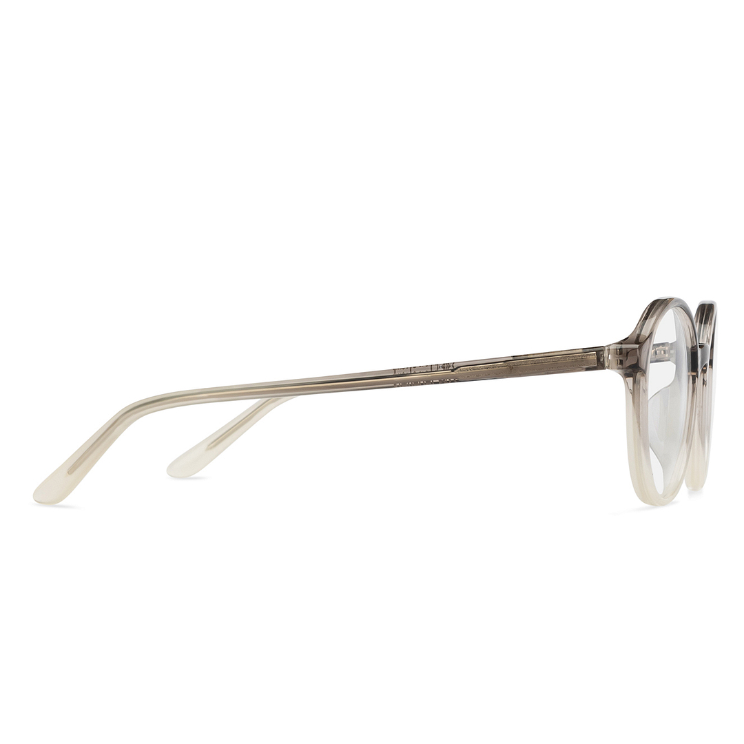 Hooper Gray Transparent Full Rim Round left side