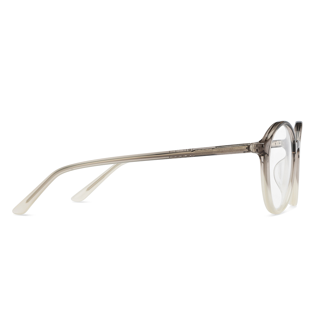Hooper Gray Transparent Full Rim Round right side
