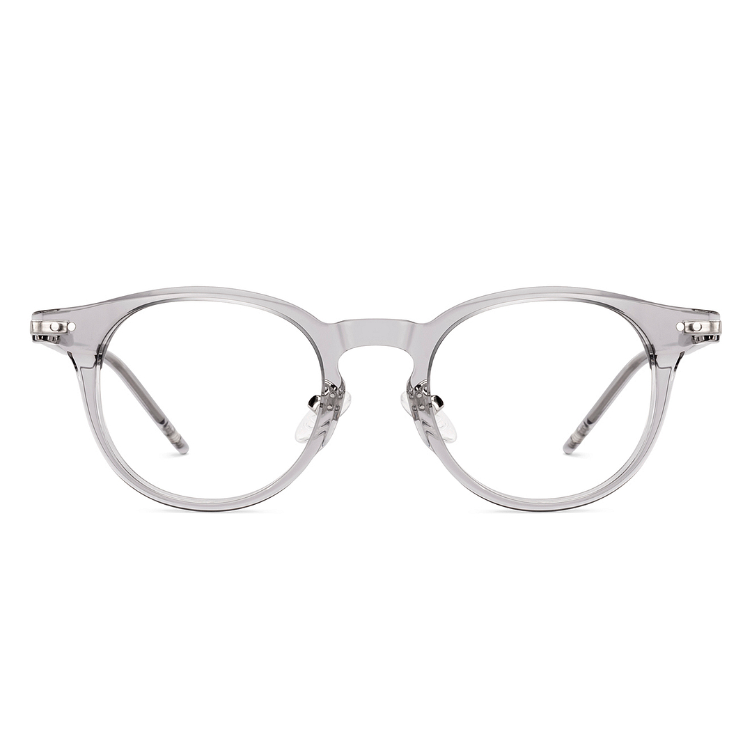 Lenskart Gray Transparent Full Rim Round right side