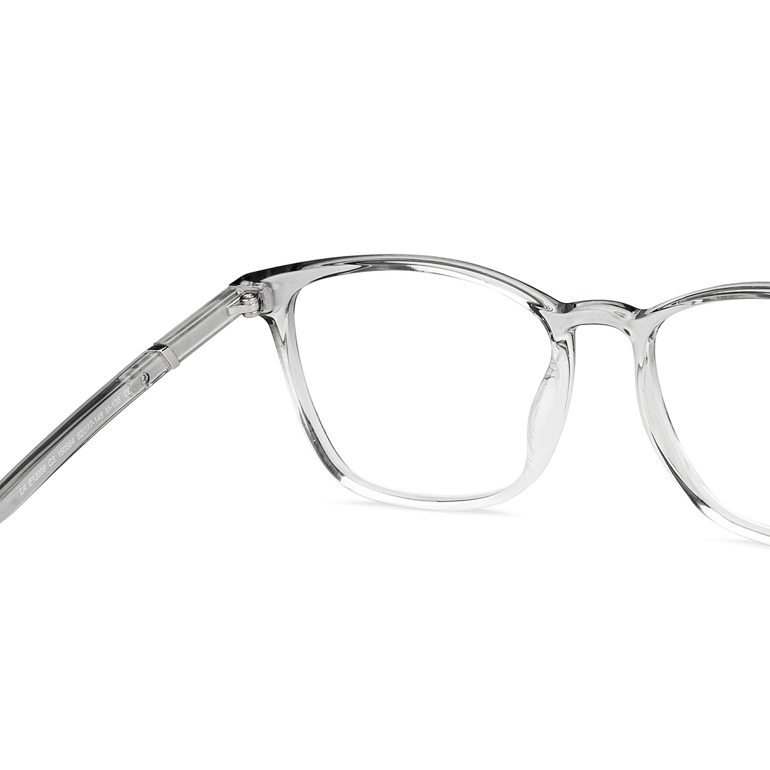 Lenskart Air Online Gray Transparent Full Rim Square right side