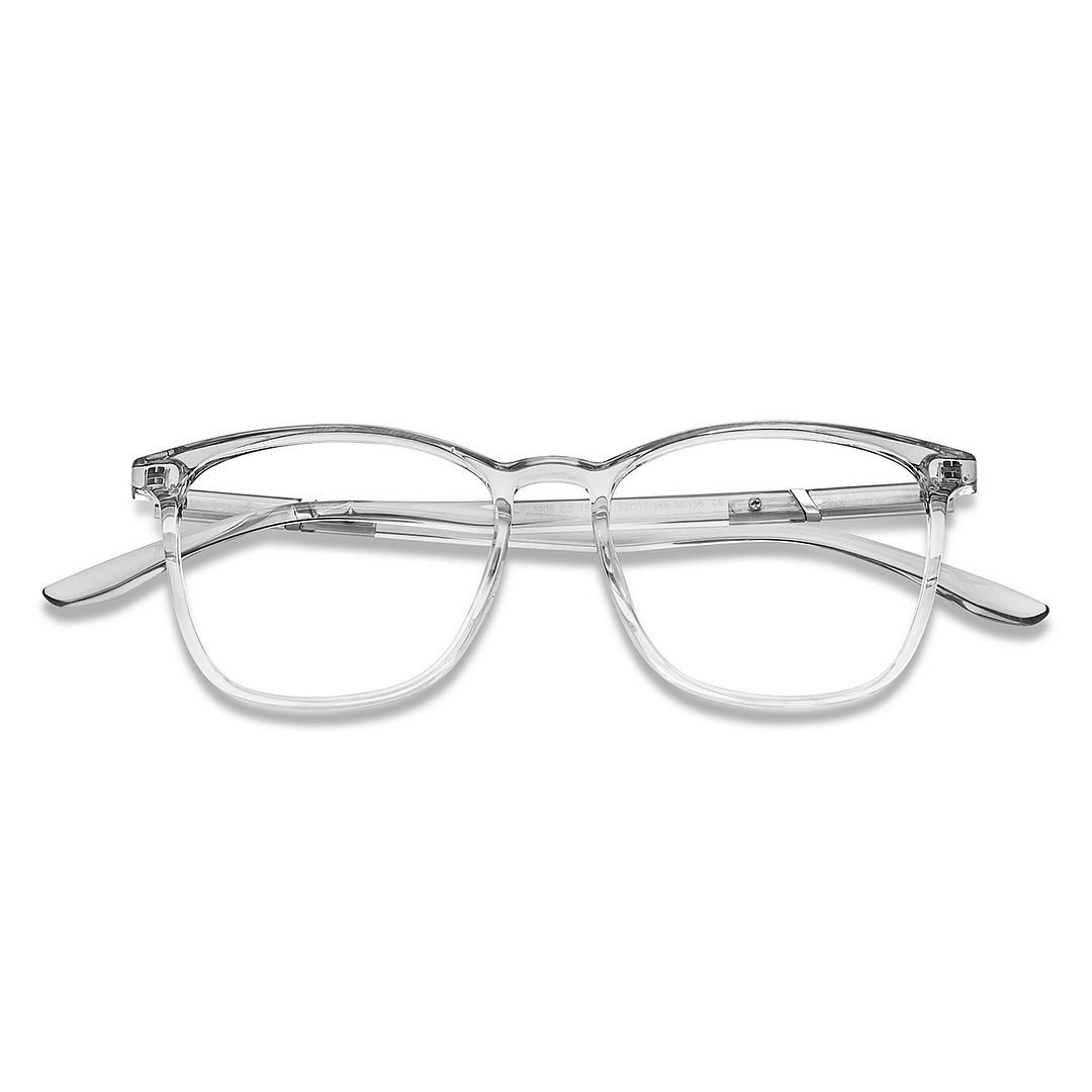 Lenskart Air Online Gray Transparent Full Rim Square left side
