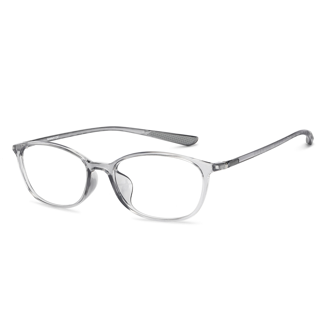 Lenskart Air Gray Transparent Full Rim Round right side