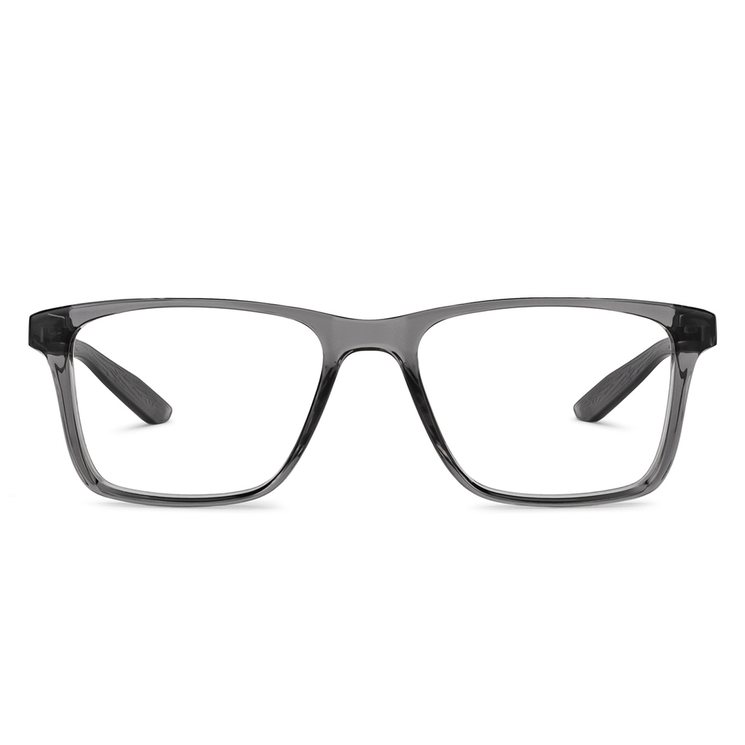 Lenskart Air Gray Transparent Full Rim Square left side