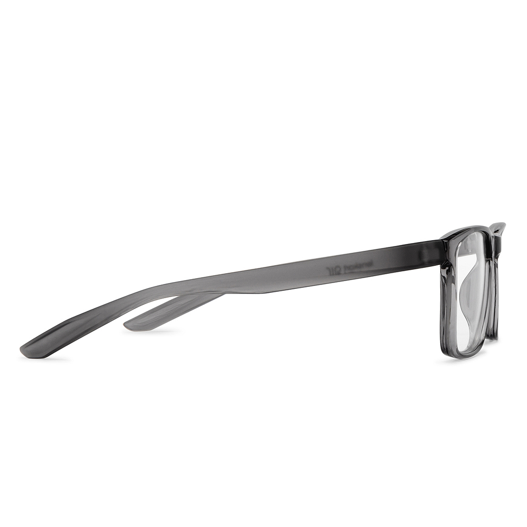 Lenskart Air Gray Transparent Full Rim Square left side