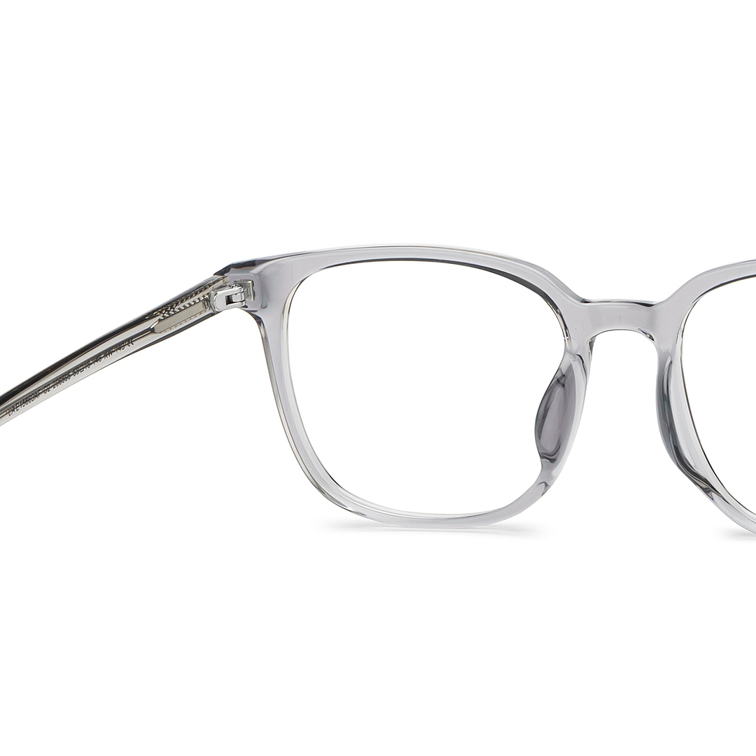 Lenskart Air Gray Transparent Full Rim Square right side