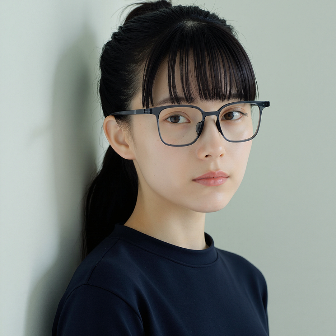 Lenskart Air Transparent Grey Full Rim Square right side