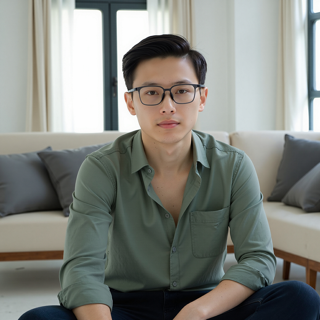 Lenskart Air Transparent Grey Full Rim Square left side