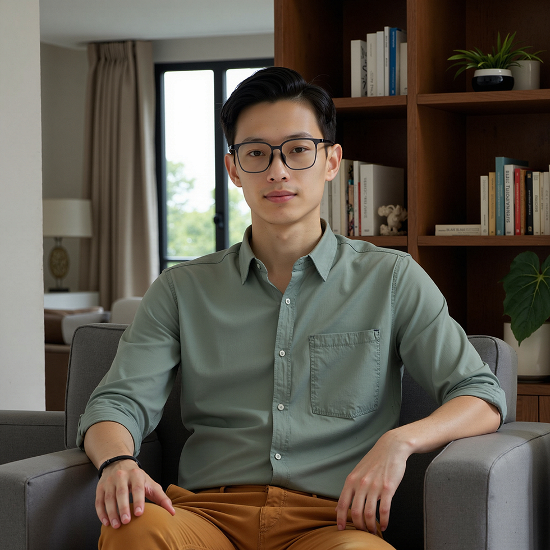 Lenskart Air Transparent Grey Full Rim Square left side