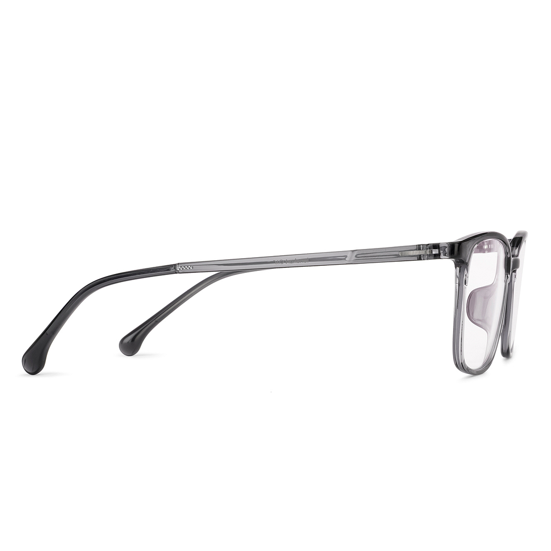 Lenskart Air Transparent Grey Full Rim Square left side