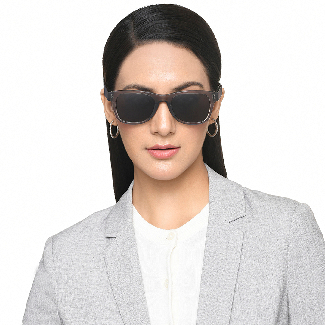 Lenskart Gray Transparent Full Rim Square right side