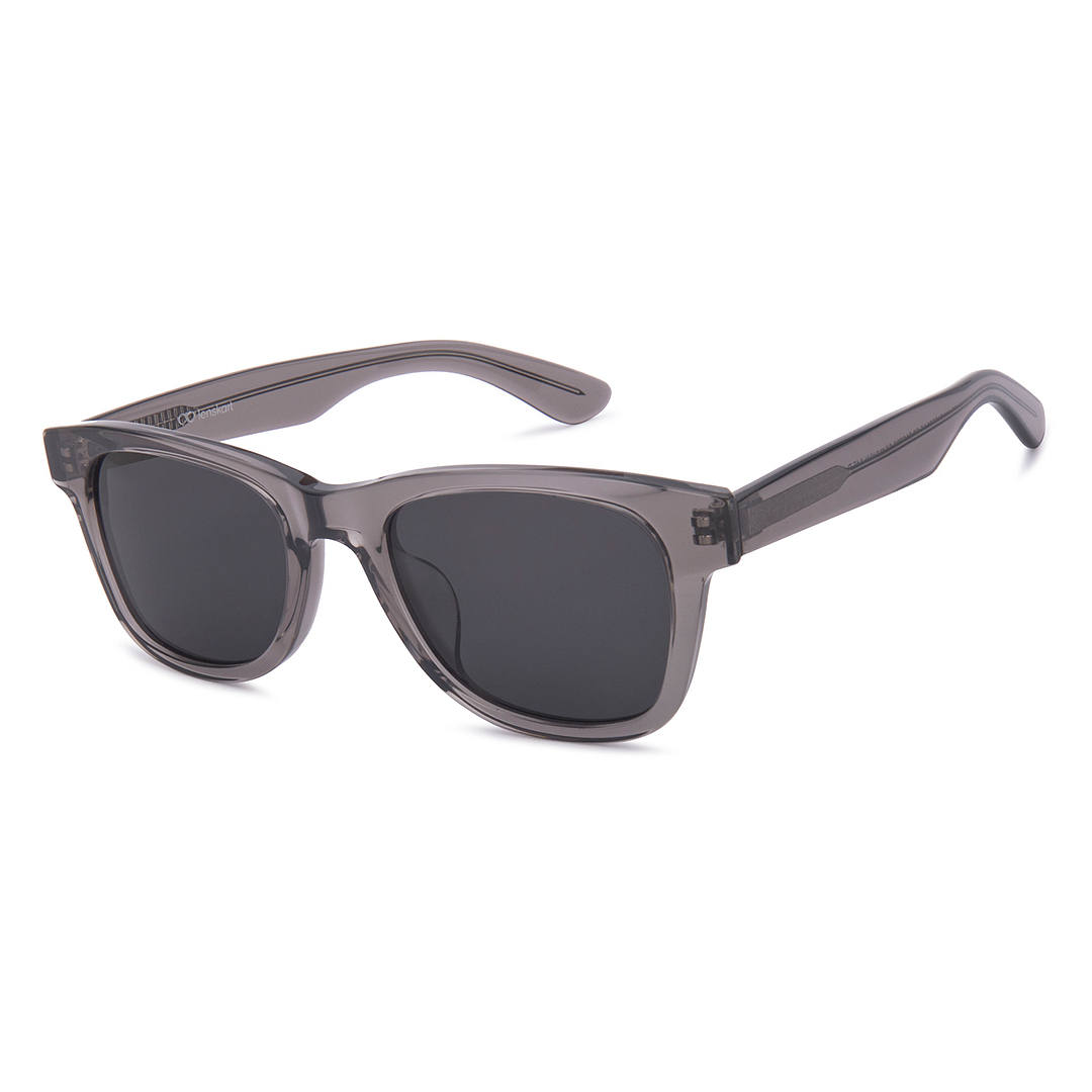 Lenskart Gray Transparent Full Rim Square right side