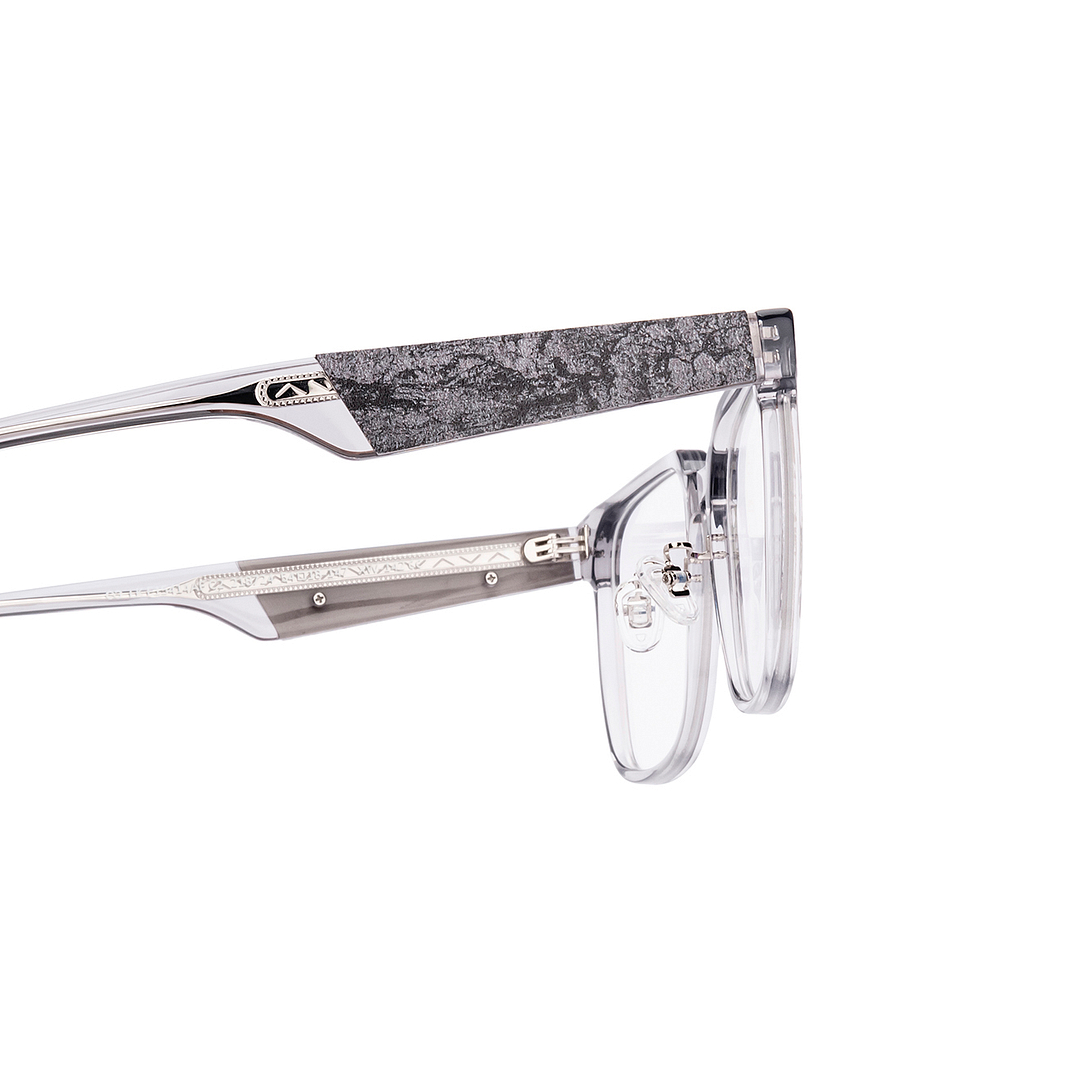 Lenskart Gray Transparent Full Rim Square right side