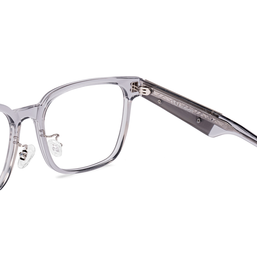 Lenskart Gray Transparent Full Rim Square left side