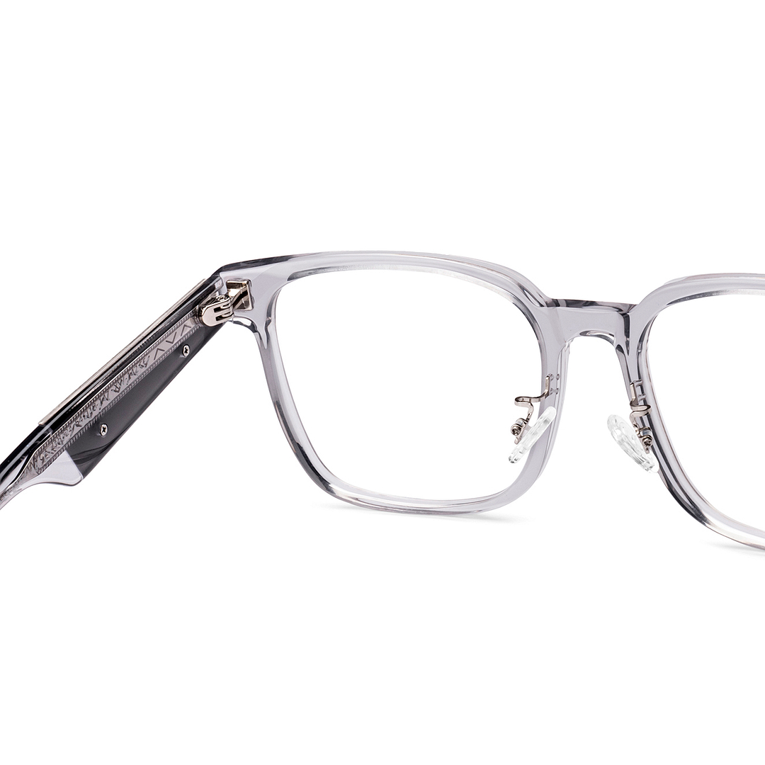 Lenskart Gray Transparent Full Rim Square right side