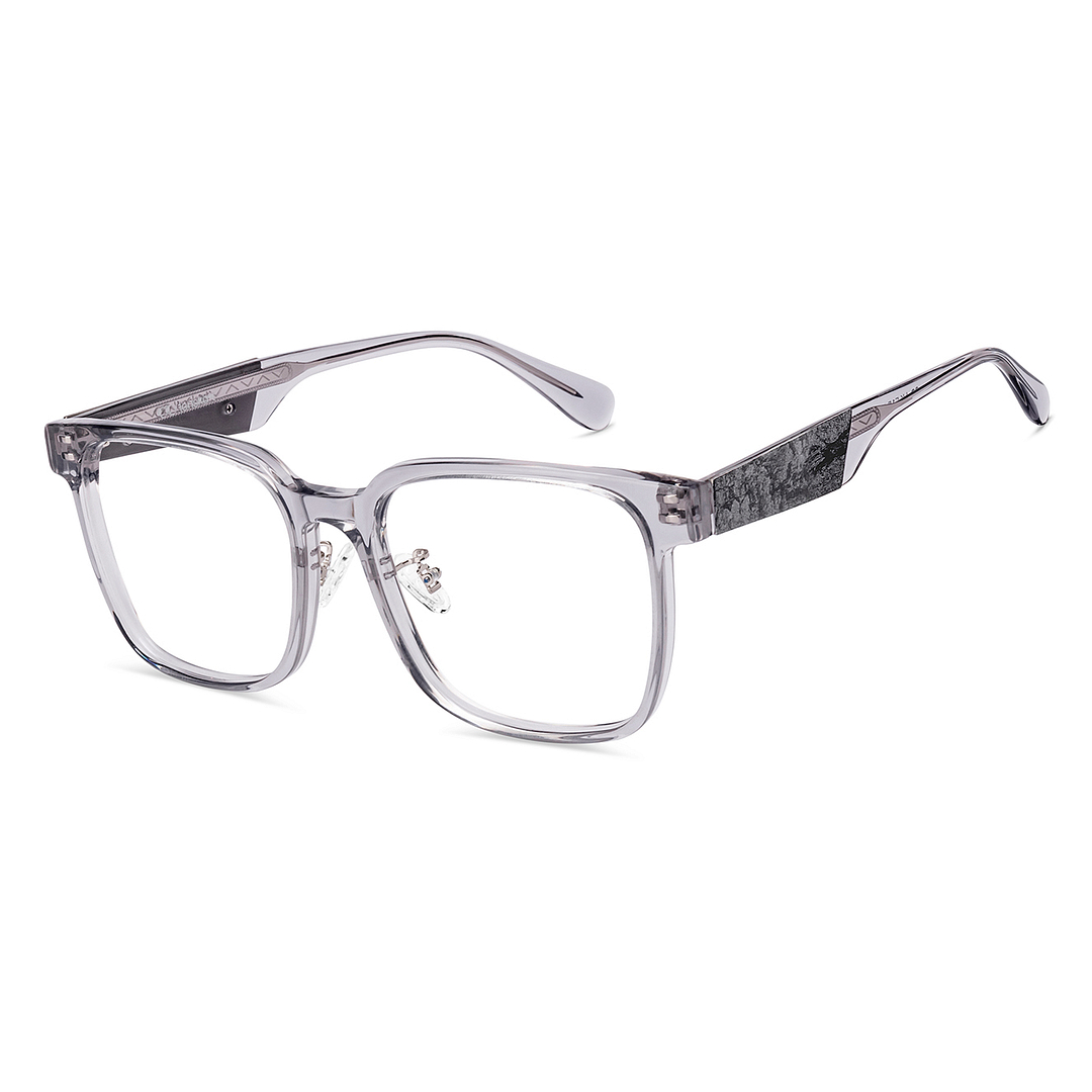 Lenskart Gray Transparent Full Rim Square right side