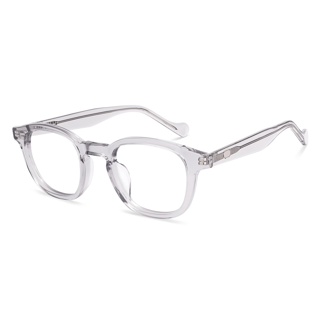 Lenskart Grey Transparent Full Rim Square right side