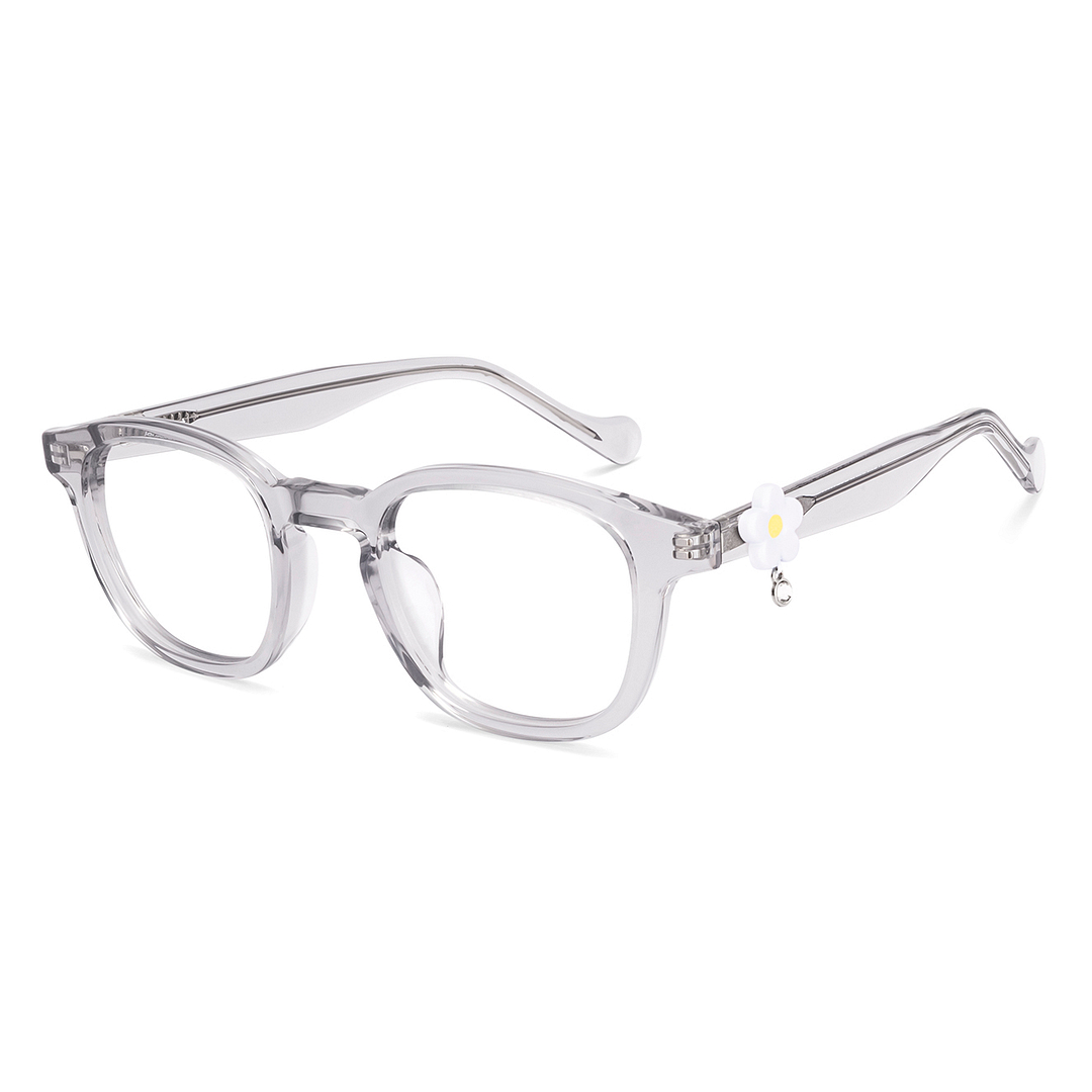 Lenskart Grey Transparent Full Rim Square right side