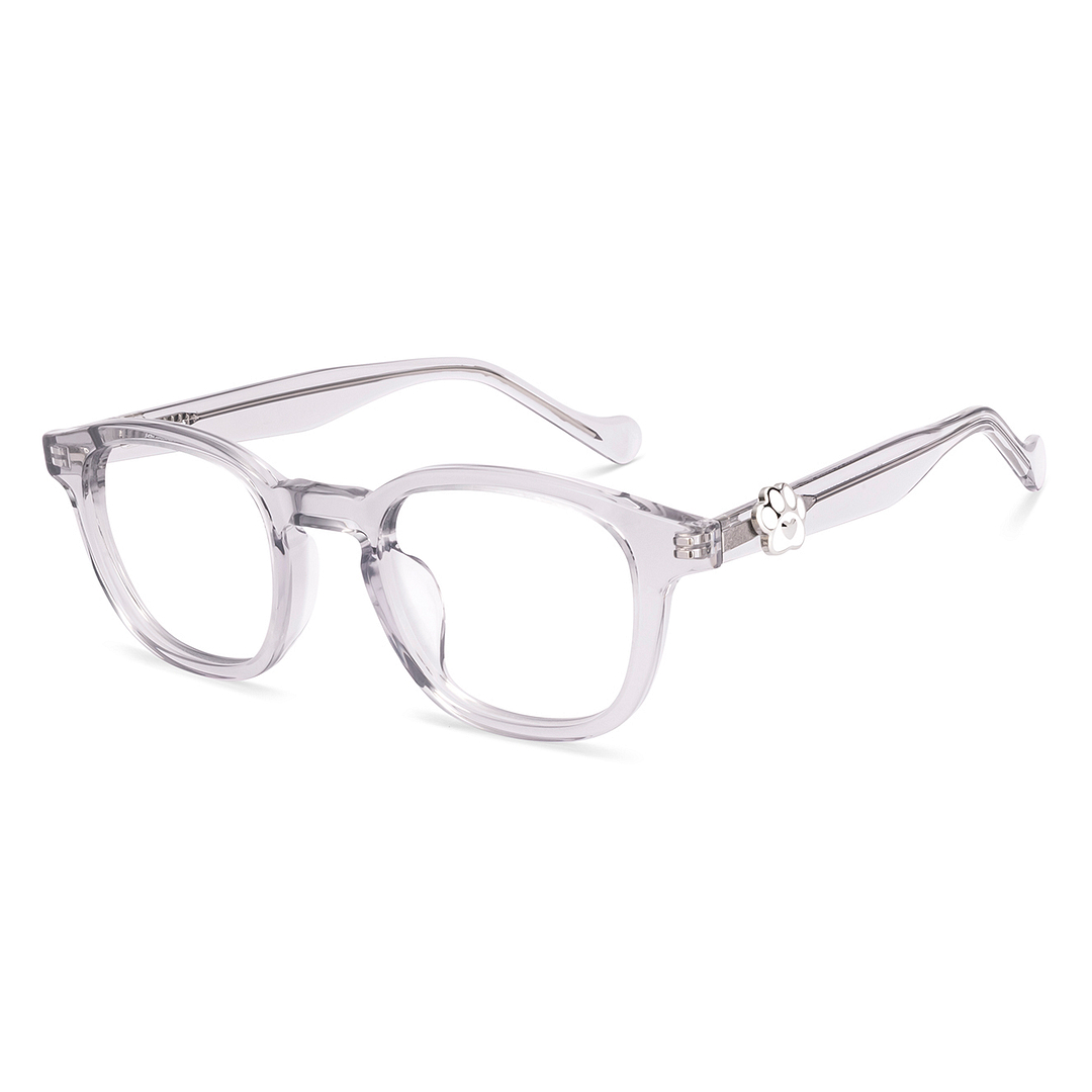 Lenskart Grey Transparent Full Rim Square right side