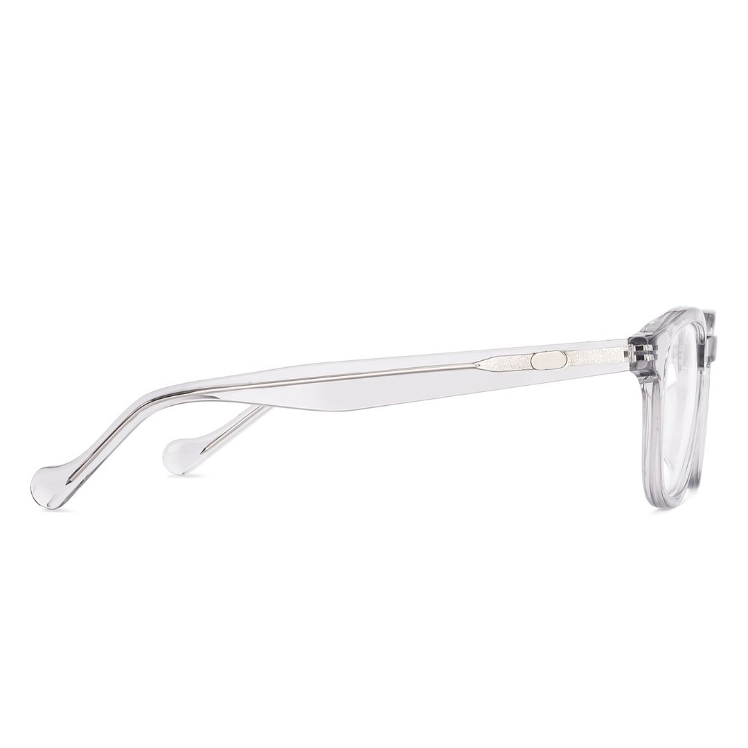 Lenskart Grey Transparent Full Rim Square left side