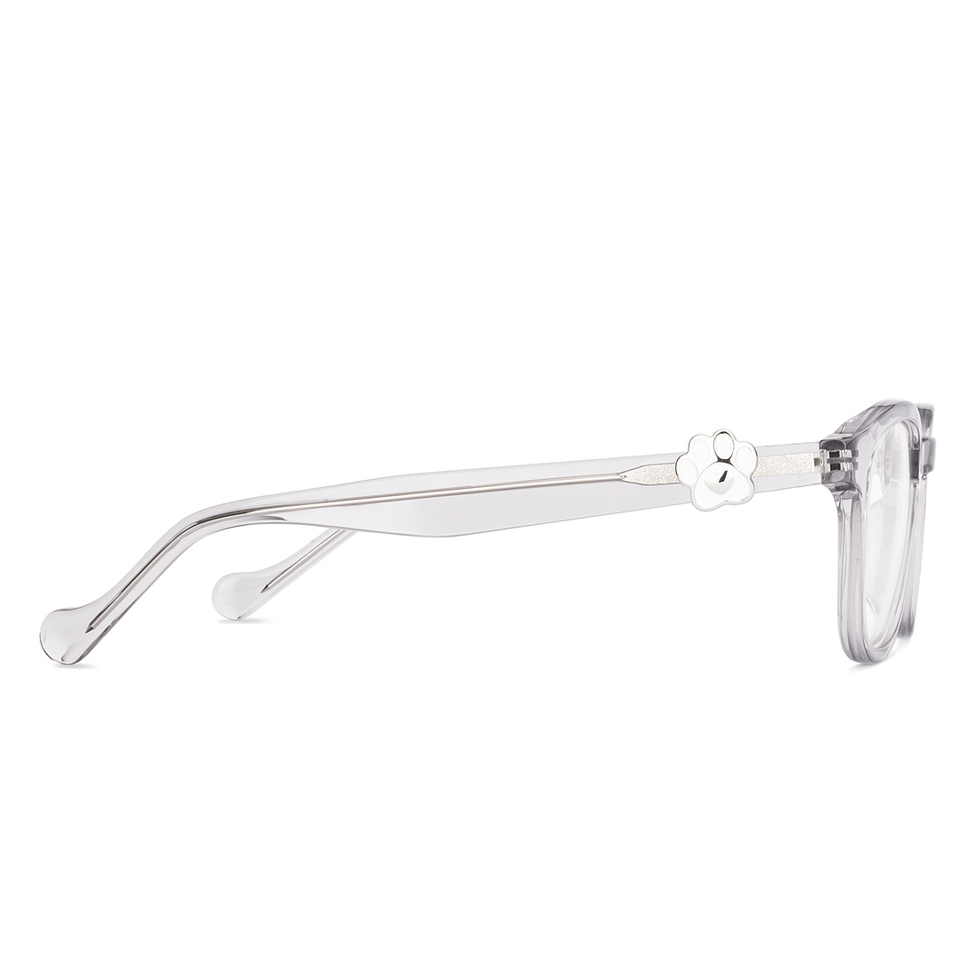 Lenskart Grey Transparent Full Rim Square right side