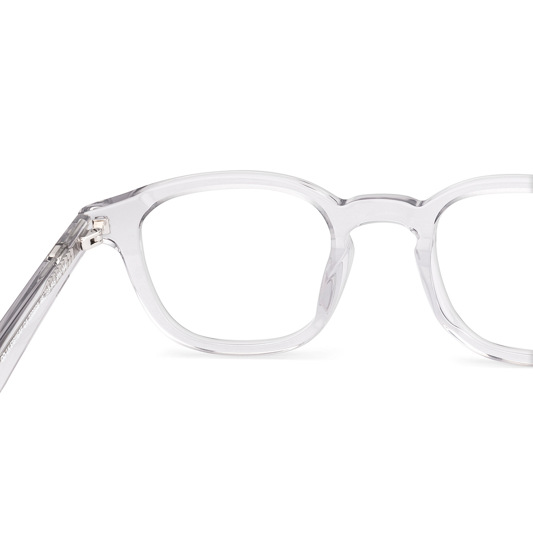 Lenskart Grey Transparent Full Rim Square left side