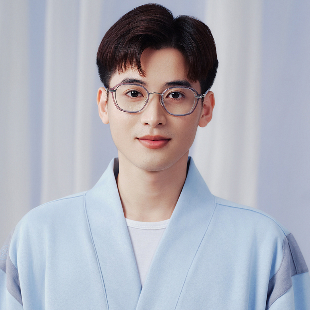 Lenskart Gray Transparent Full Rim Square left side