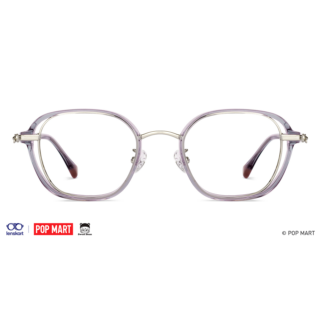 Lenskart Gray Transparent Full Rim Square right side