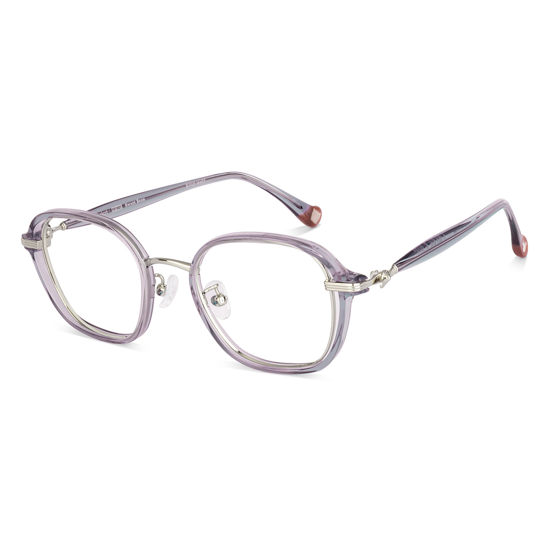 Lenskart Gray Transparent Full Rim Square left side