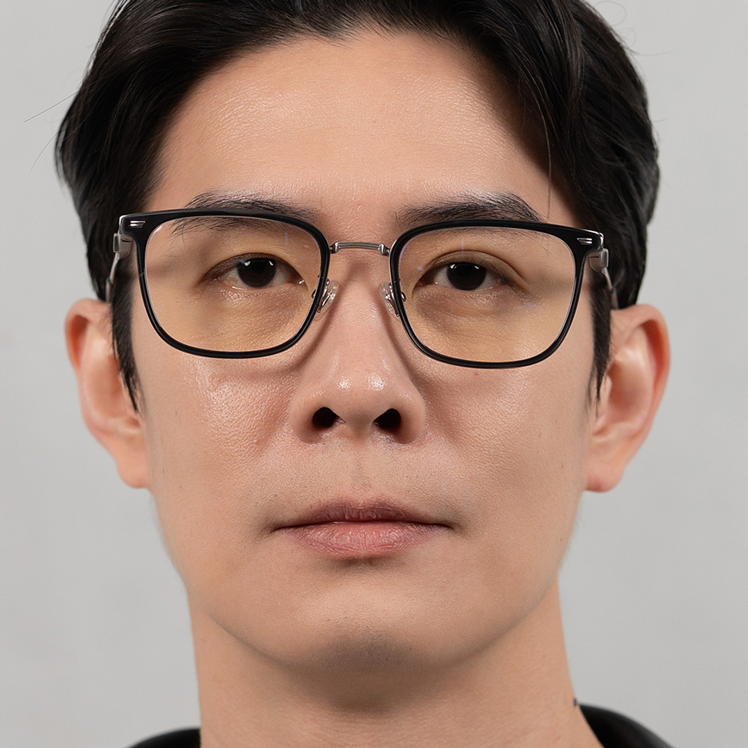 Lenskart STUDIO Gray Transparent Full Rim Square left side