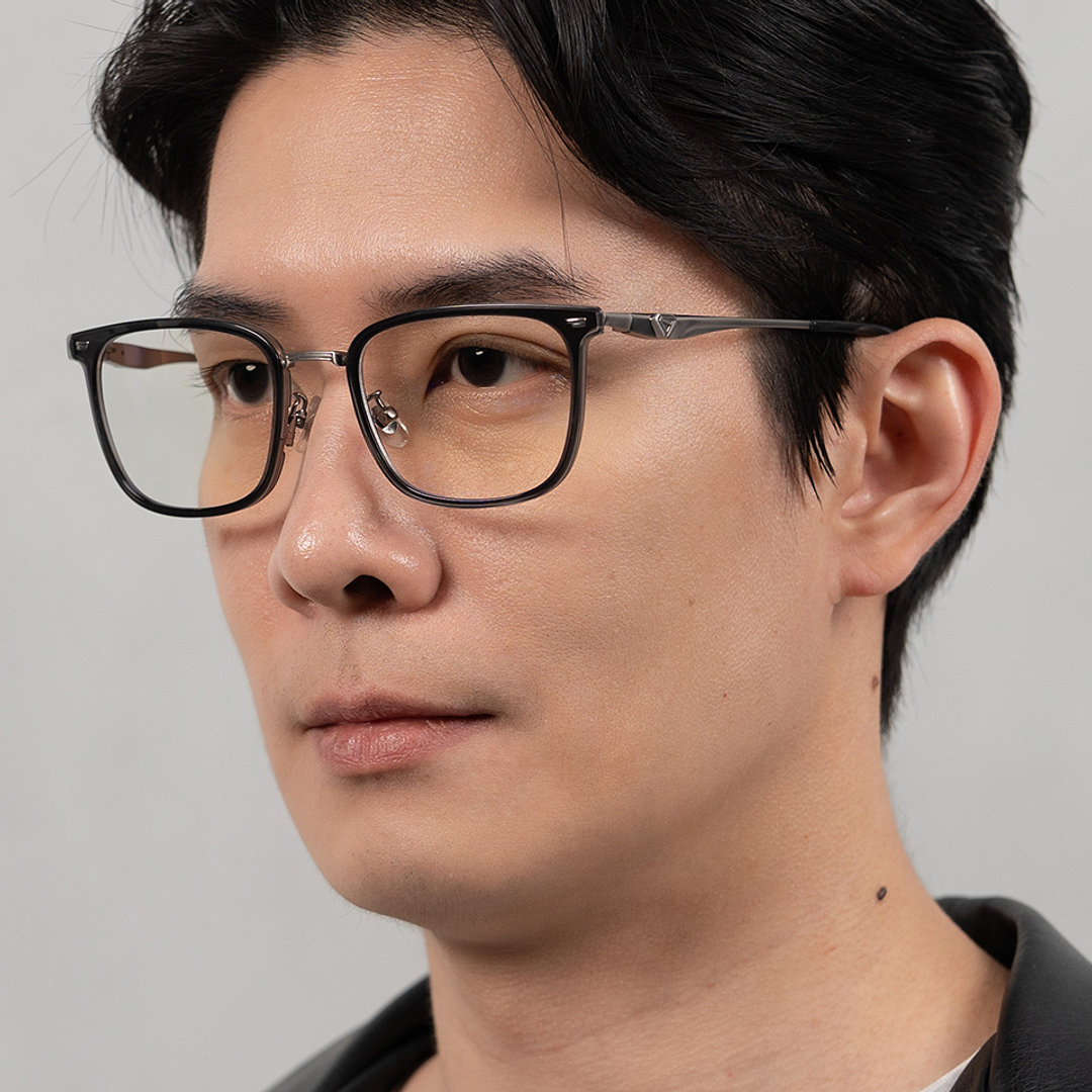 Lenskart STUDIO Gray Transparent Full Rim Square right side