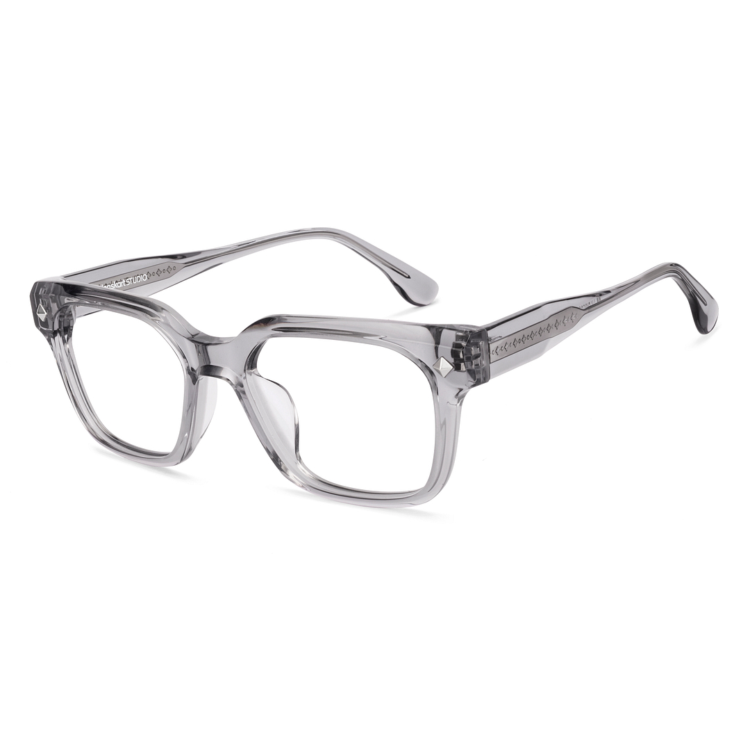 Lenskart STUDIO Gray Transparent Full Rim Square right side