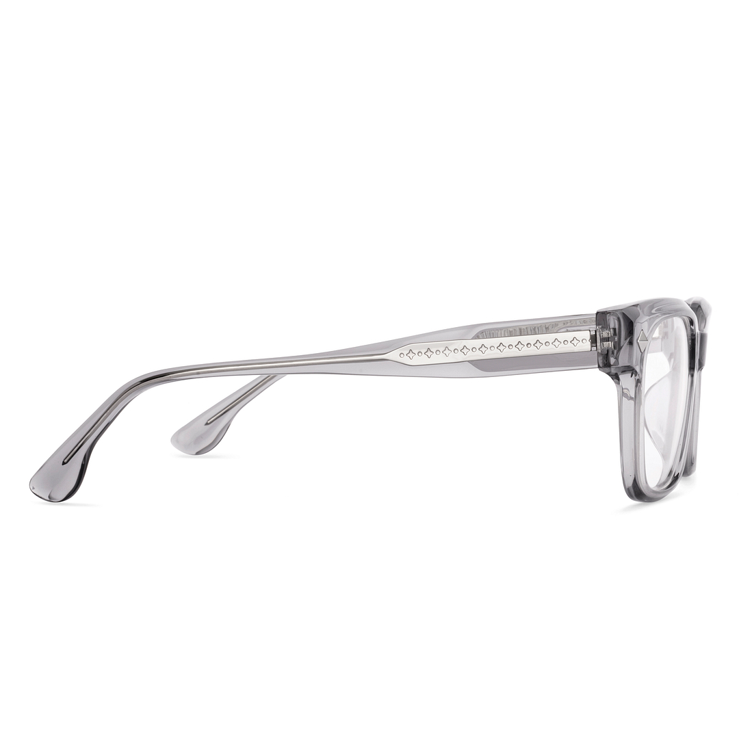 Lenskart STUDIO Gray Transparent Full Rim Square left side