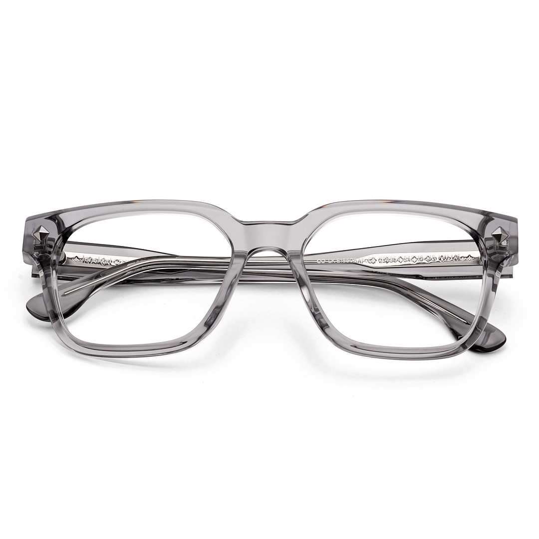 Lenskart STUDIO Gray Transparent Full Rim Square left side