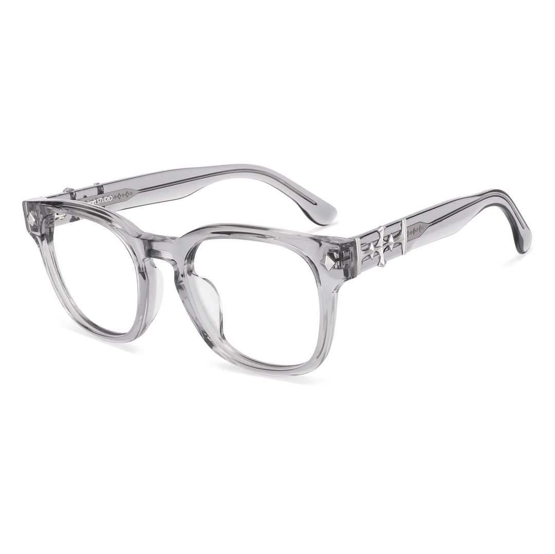 Lenskart STUDIO Gray Transparent Full Rim Square right side