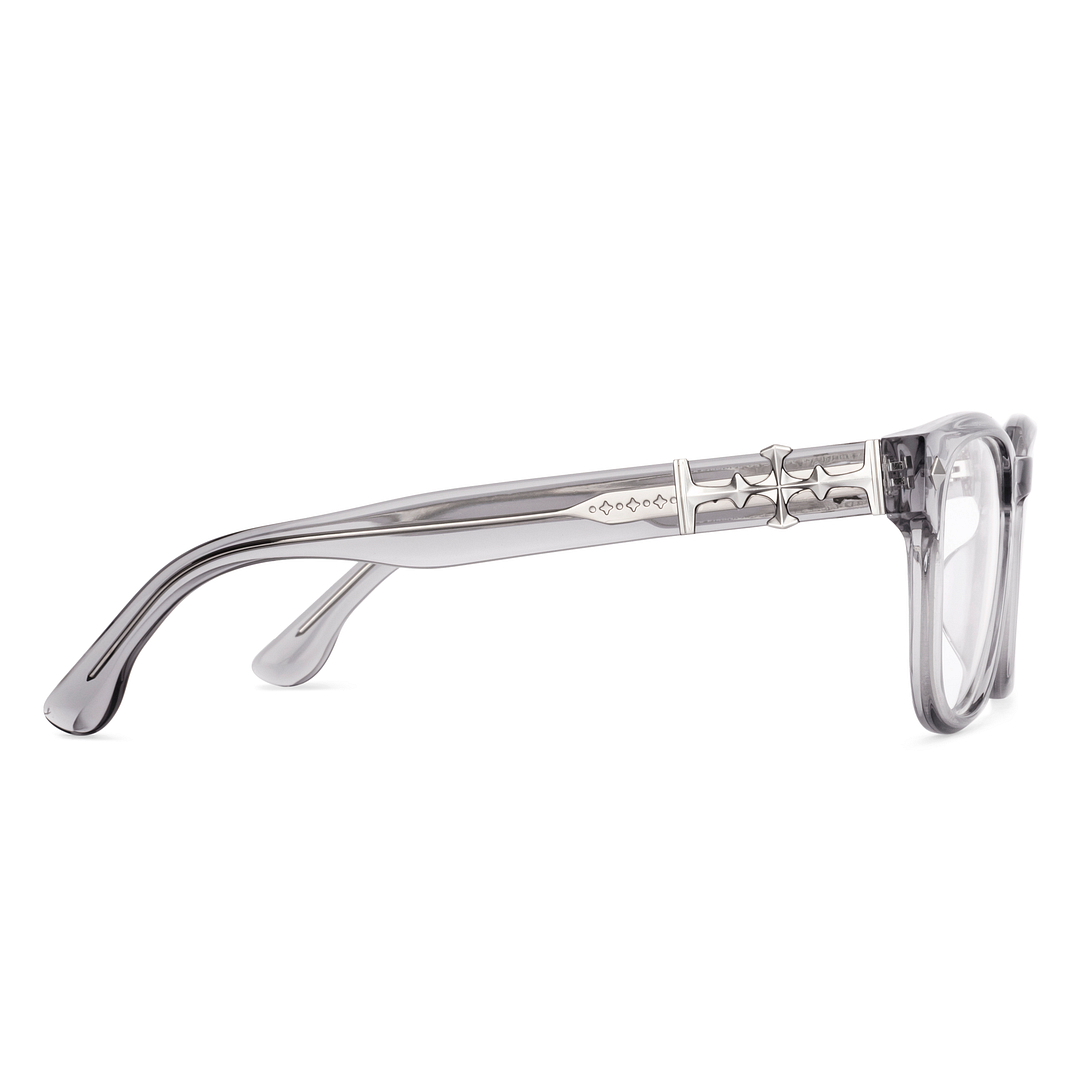 Lenskart STUDIO Gray Transparent Full Rim Square left side