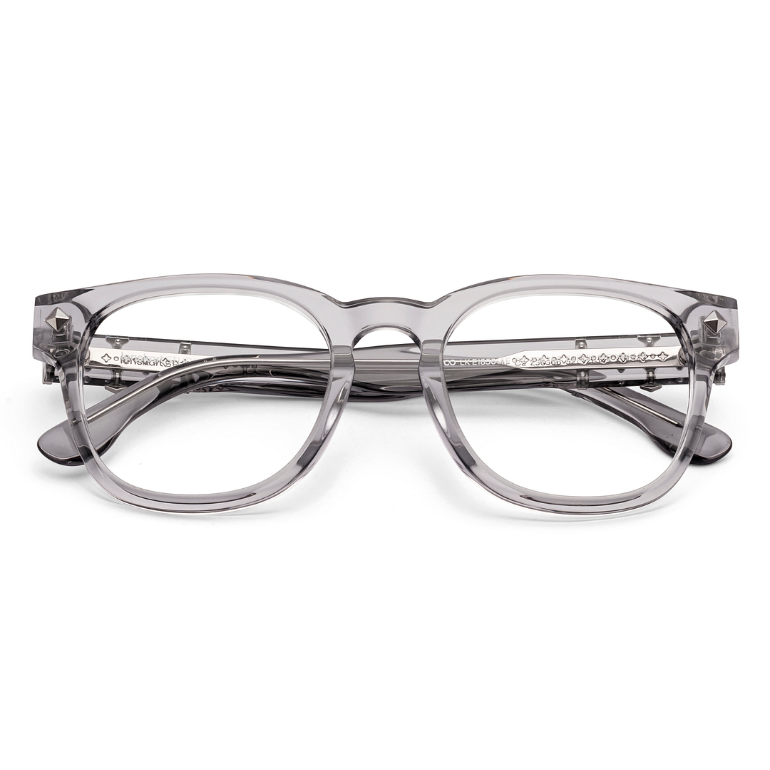Lenskart STUDIO Gray Transparent Full Rim Square left side